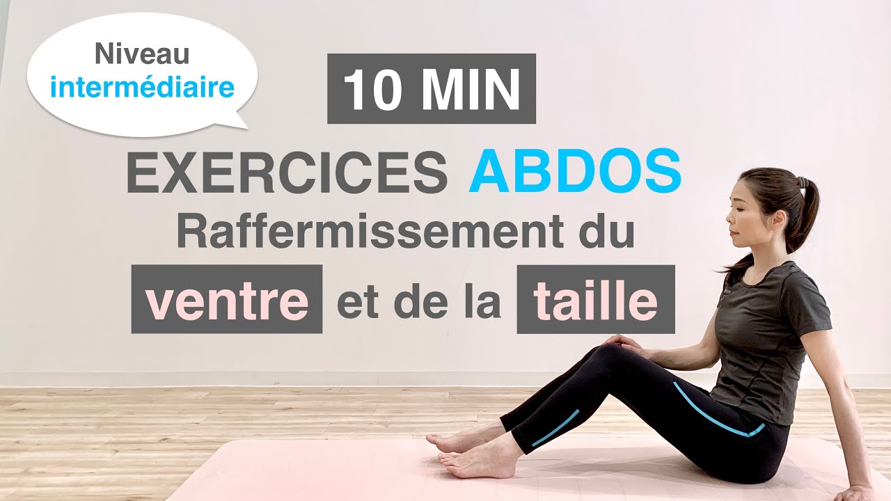 10MIN EXERCICES ABDOS-Raffermissement du VENTRE & TAILLE//10 MIN ABS WORKOUT-Toning belly & waist