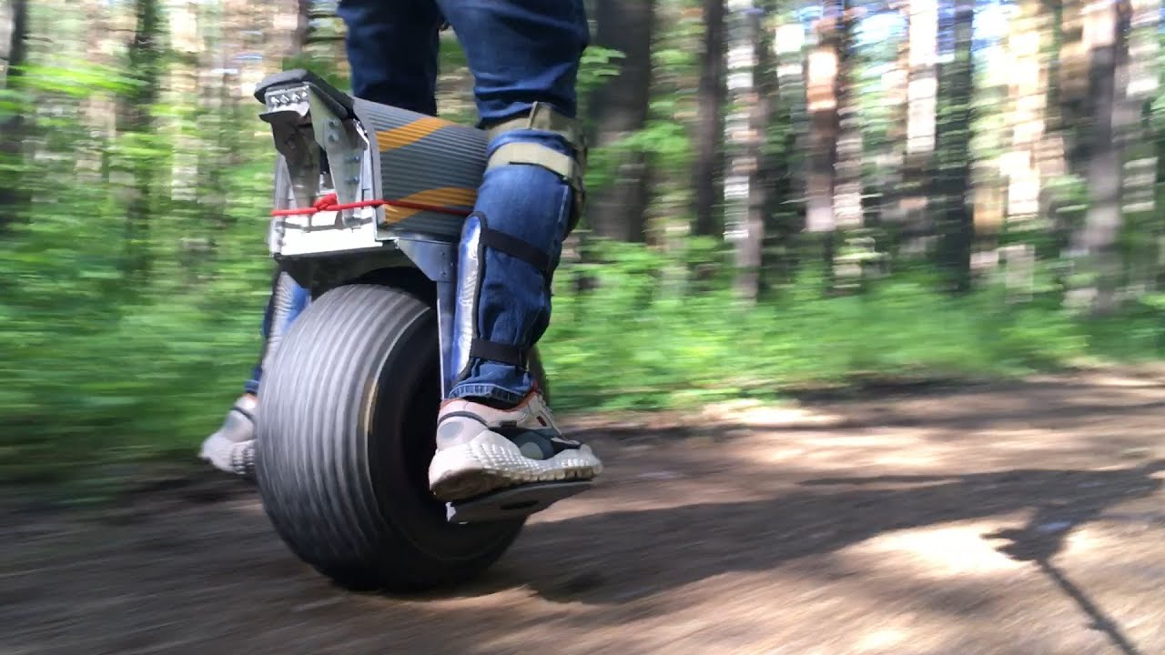 Off-road EUC among the pines CLOSE UP  - Bublik-18 - среди сосен КРУПНЫМ ПЛАНОМ