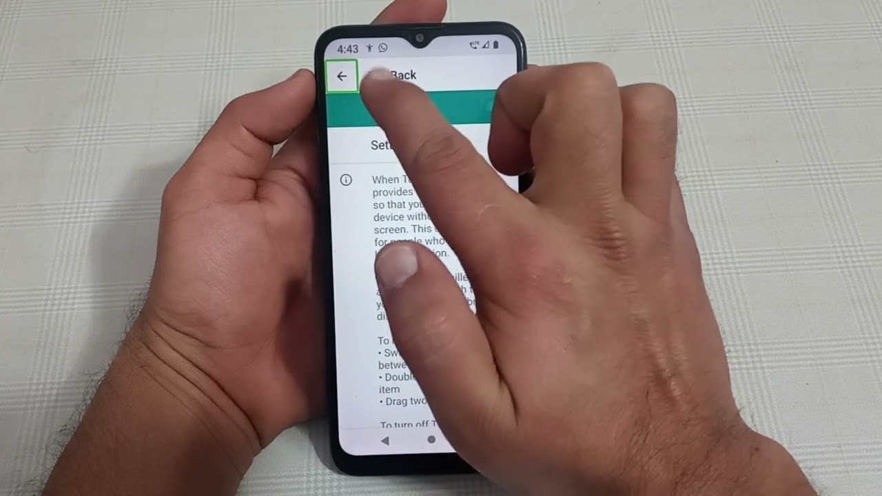 Lava Z2 Max mein TalkBack enable kaise karen, Lava Z2 Max talk back setting