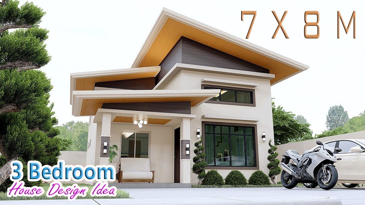 Fall in Love in this 3 Bedroom Loft House Design | 7 x 8 Meters House