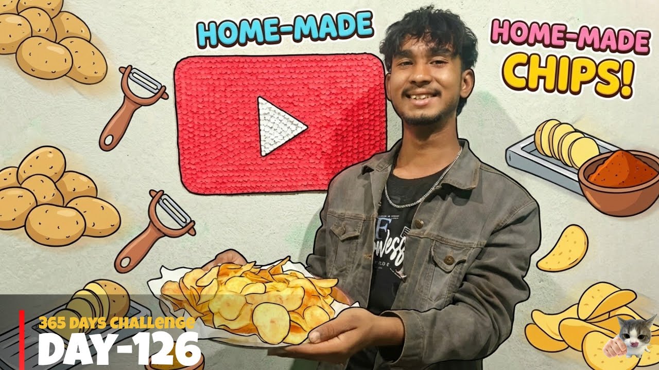 Itne Saare Aalu Chips Banaye 2 Aalu Se 