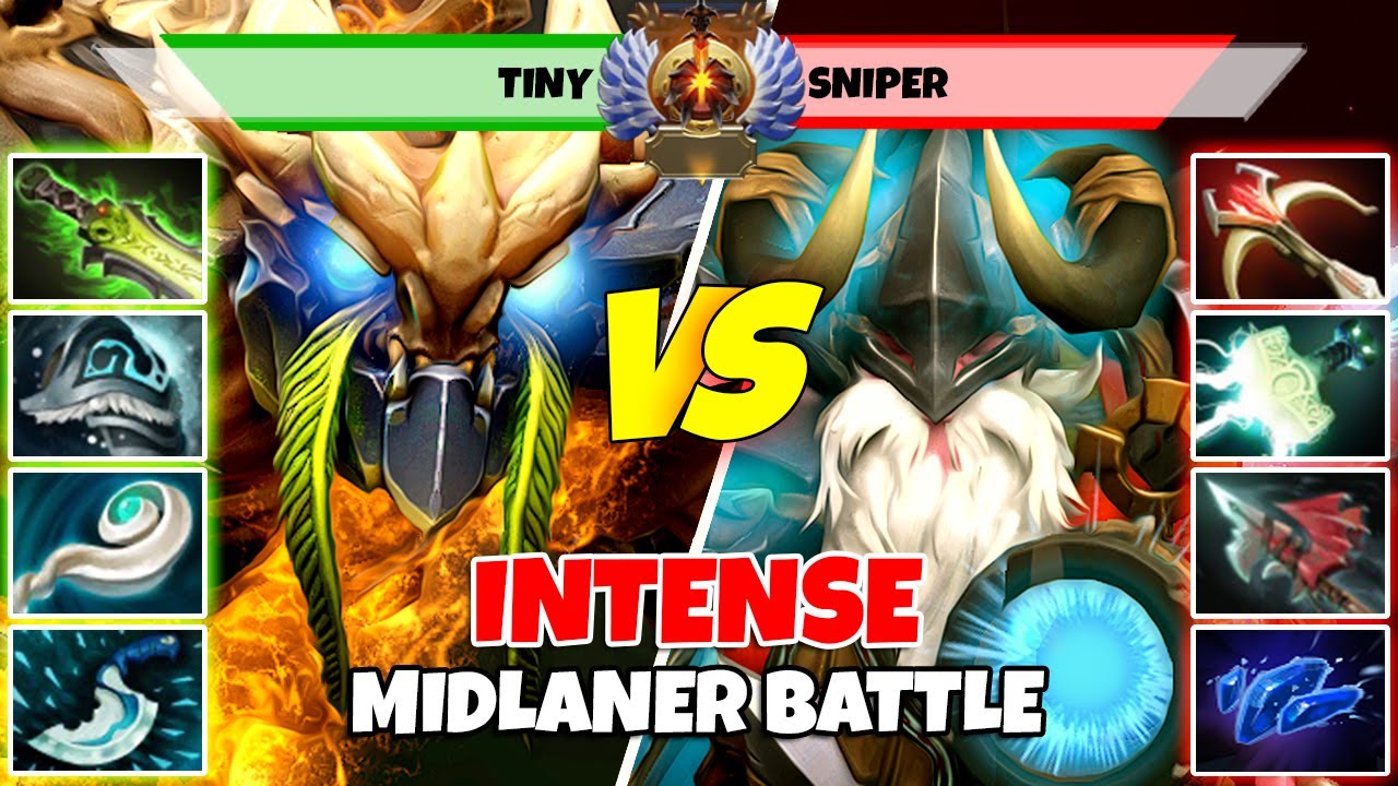 TINY (Mid) vs SNIPER (Mid) - Epic Battle Of Immortal Rank Dota 2 Players - Z Dota 2