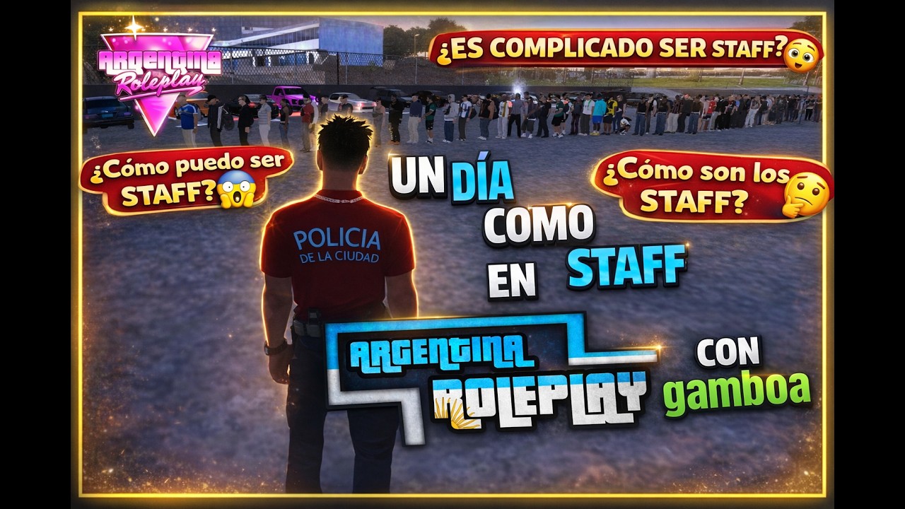 Un D&iacute;a Como STAFF en Argentina Roleplay MTA 😱 | Vlog Moderando el mejor servidor de MTA #1