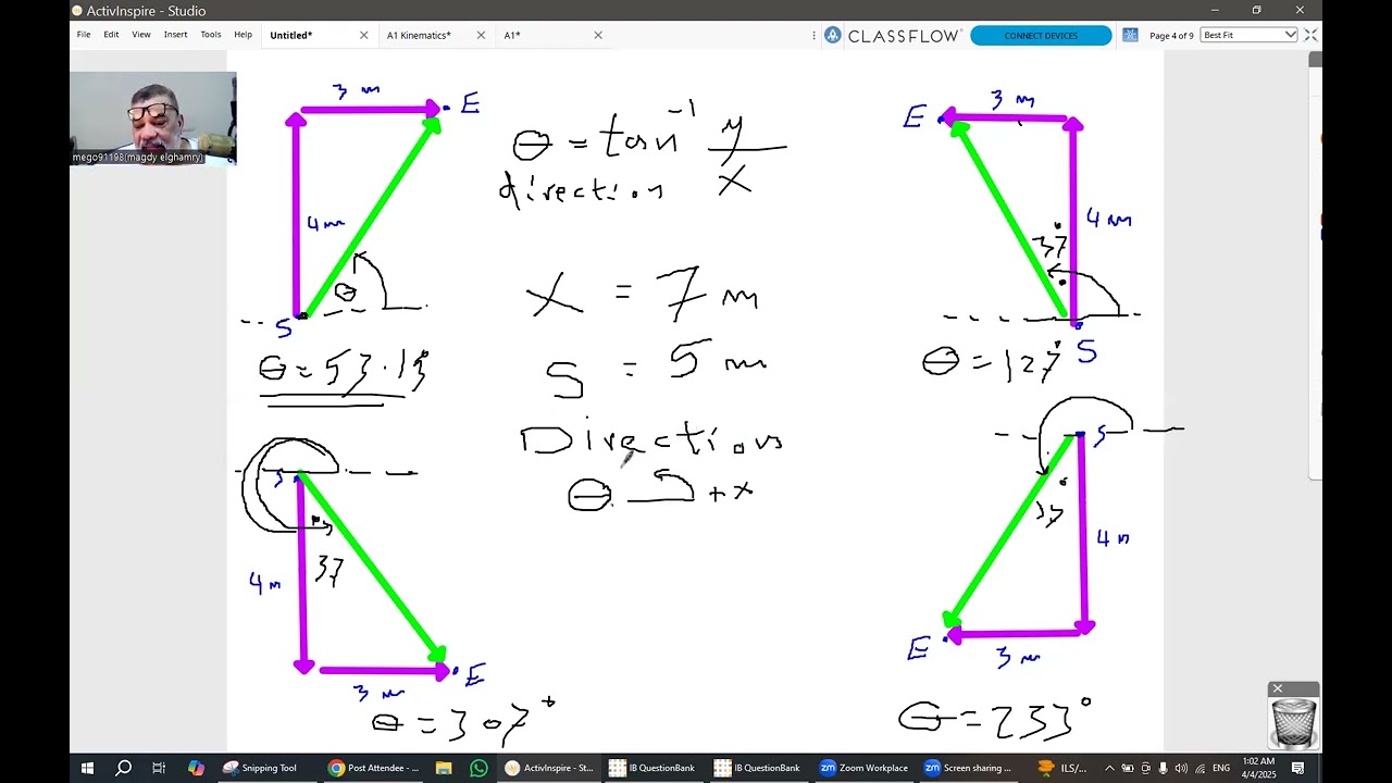 Distance and displacement