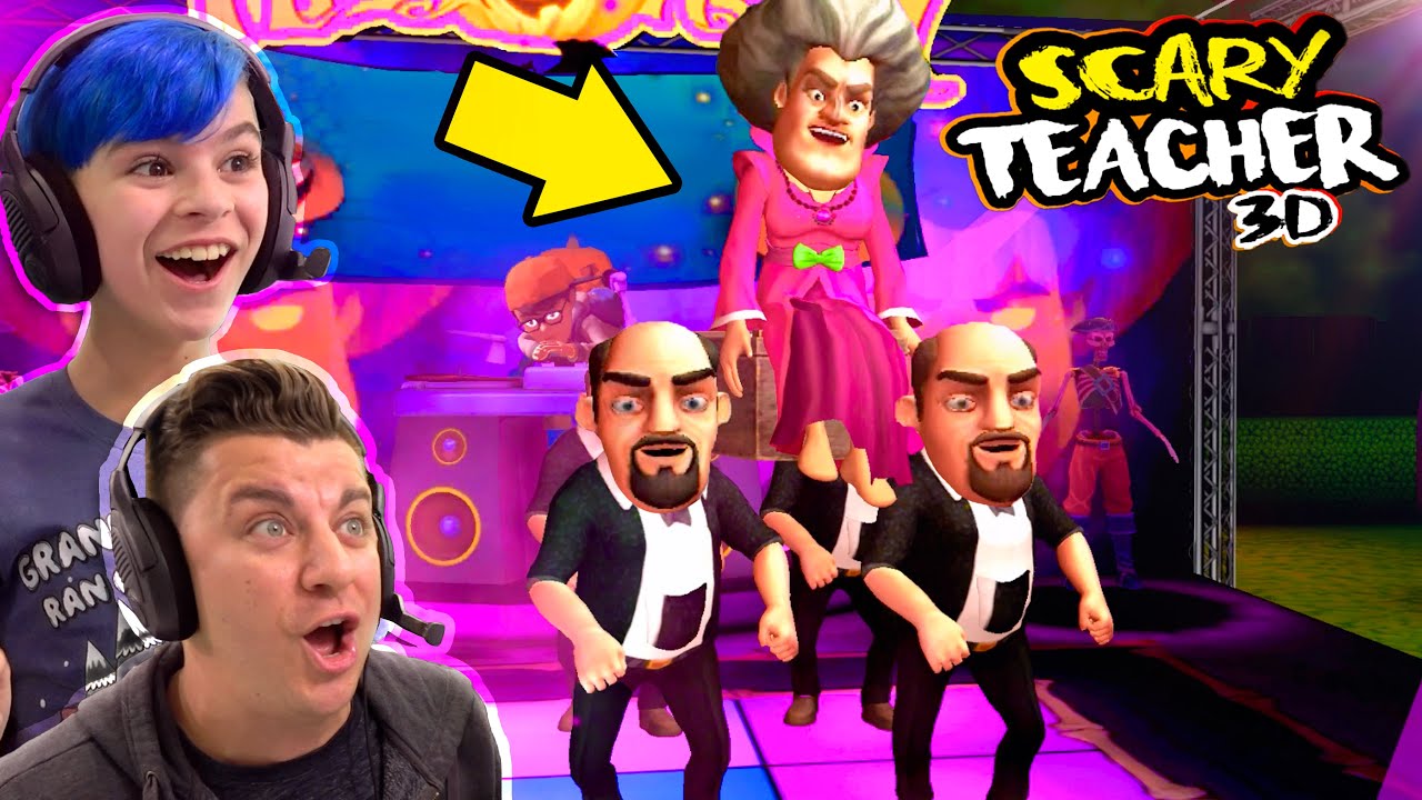 WE MADE SCARY TEACHER DO THE COFFIN DANCE! SCARY TEACHER 3D HALLOWEEN UPDATE