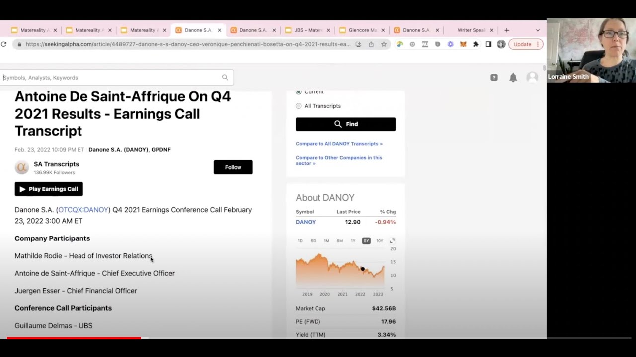 Show us the money! Navigating investor dialogue for Matereality