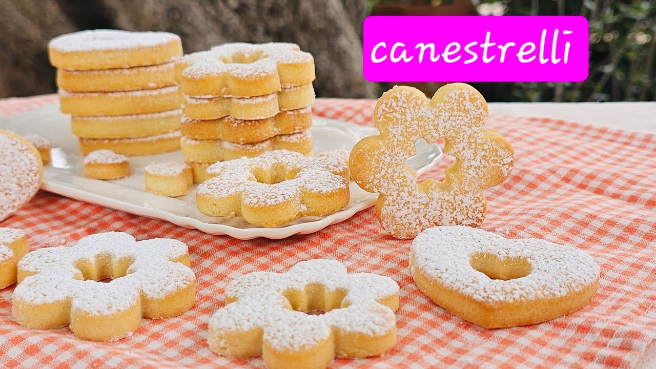 Canestrelli, biscotti friabili  in assoluto, con pasta frolla 