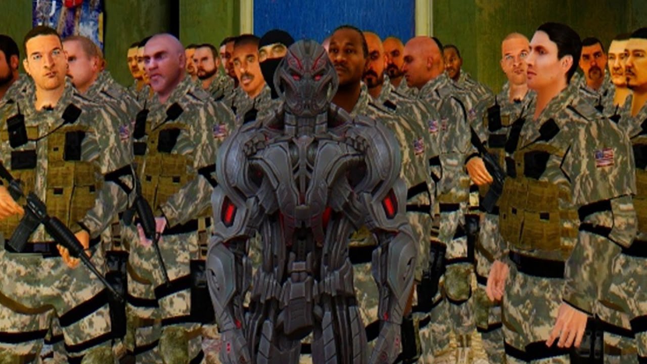 ULTRON VS USA ARMY - EPIC BATTLE