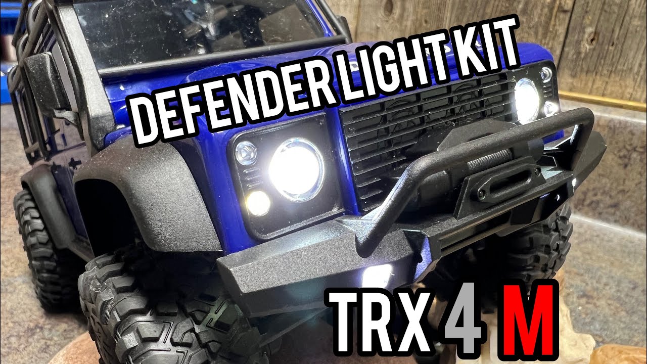 Установка комплекта фар Traxxas TRX4M Defender TRX 9784