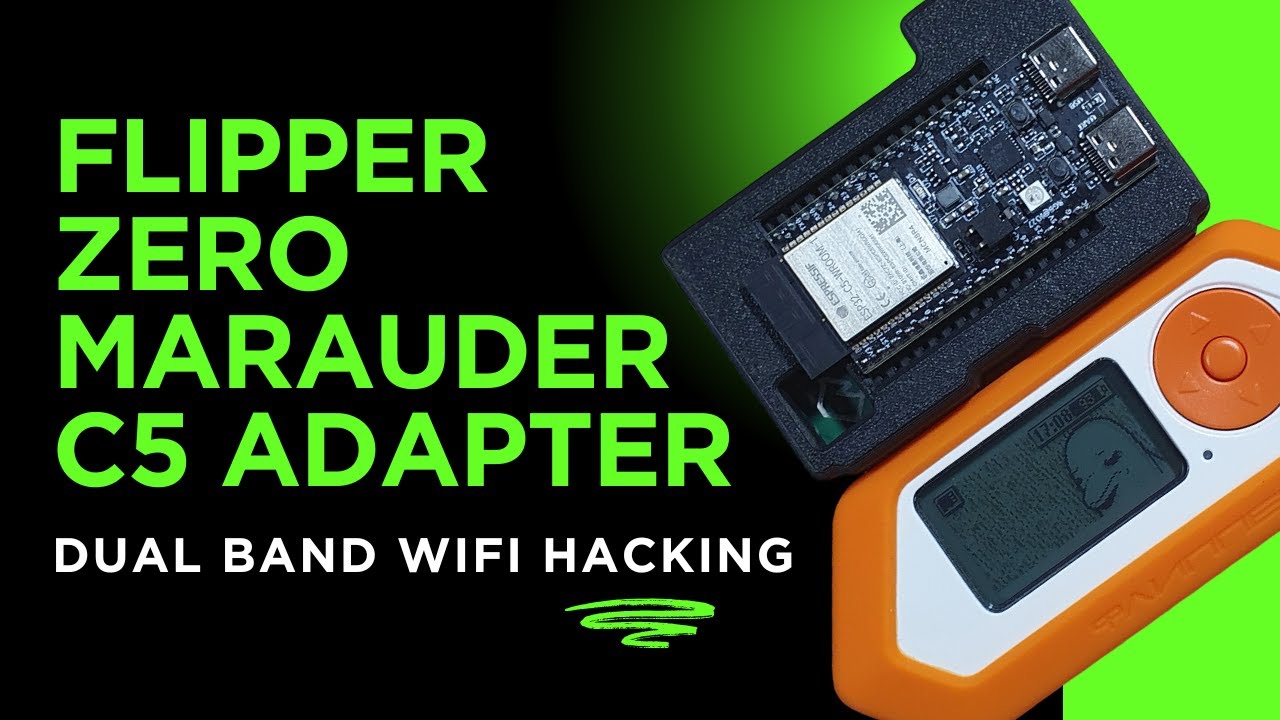 Dual Band 5Ghz WiFi Hacking with the Flipper Zero: Just Call Me KoKo Marauder C5 Adapter