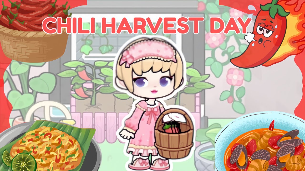 GAME WORLD ROLEPLAY 🎀 EPISODE 2| CHILI HARVEST DAY 🌶️
