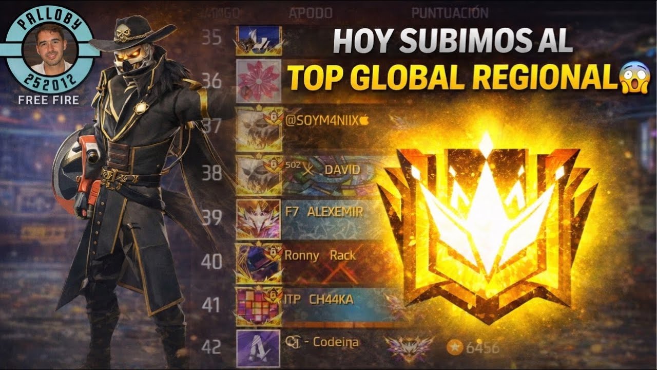 SUBIENDOAL TOP GLOBAL REGIONAL EN BR-CLASIFICATORIA CON SUSCRIPTORES 😱