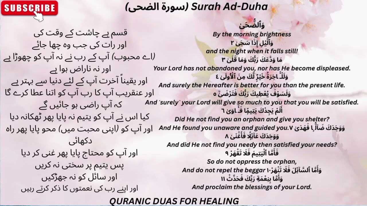 LISTEN SURAH DUHA TO GET WEALTH,REMOVE STRESS,FULFILL WISHES ,GET SUCCESS & BLESSINGS INSHA'ALLAH 41
