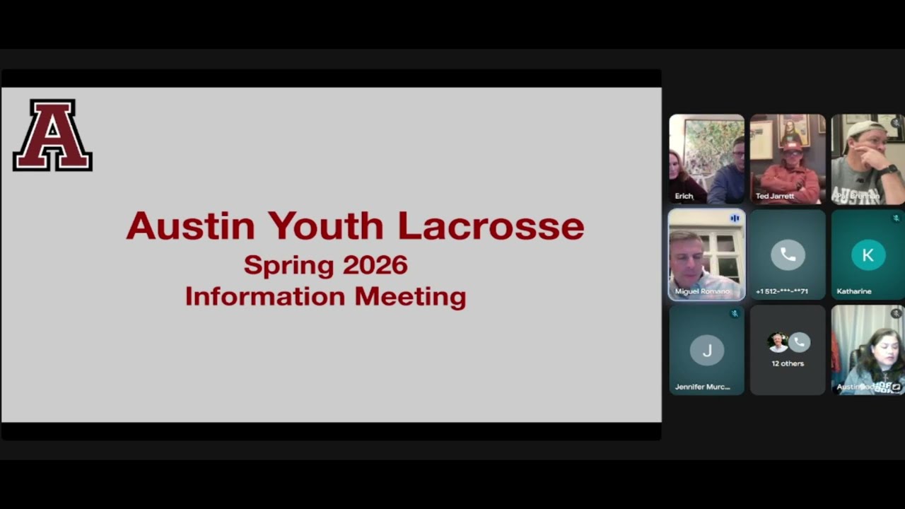 AYL Parent Kickoff Meeting  1.14.26