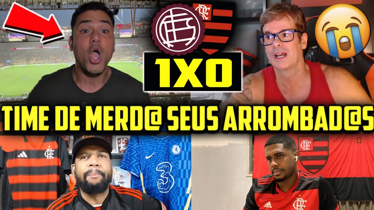 VAMOS RIR?! REA&Ccedil;&Otilde;ES DOS FLAMENGUISTAS DESCONTROLADOS NA DERROTA! REACT LAN&Uacute;S 1X0 FLAMENGO 
