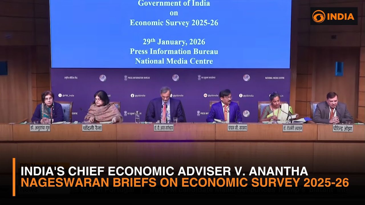 India's Chief Economic Adviser V. Anantha Nageswaran briefs on Economic Survey 2025-26 | Budget 2026