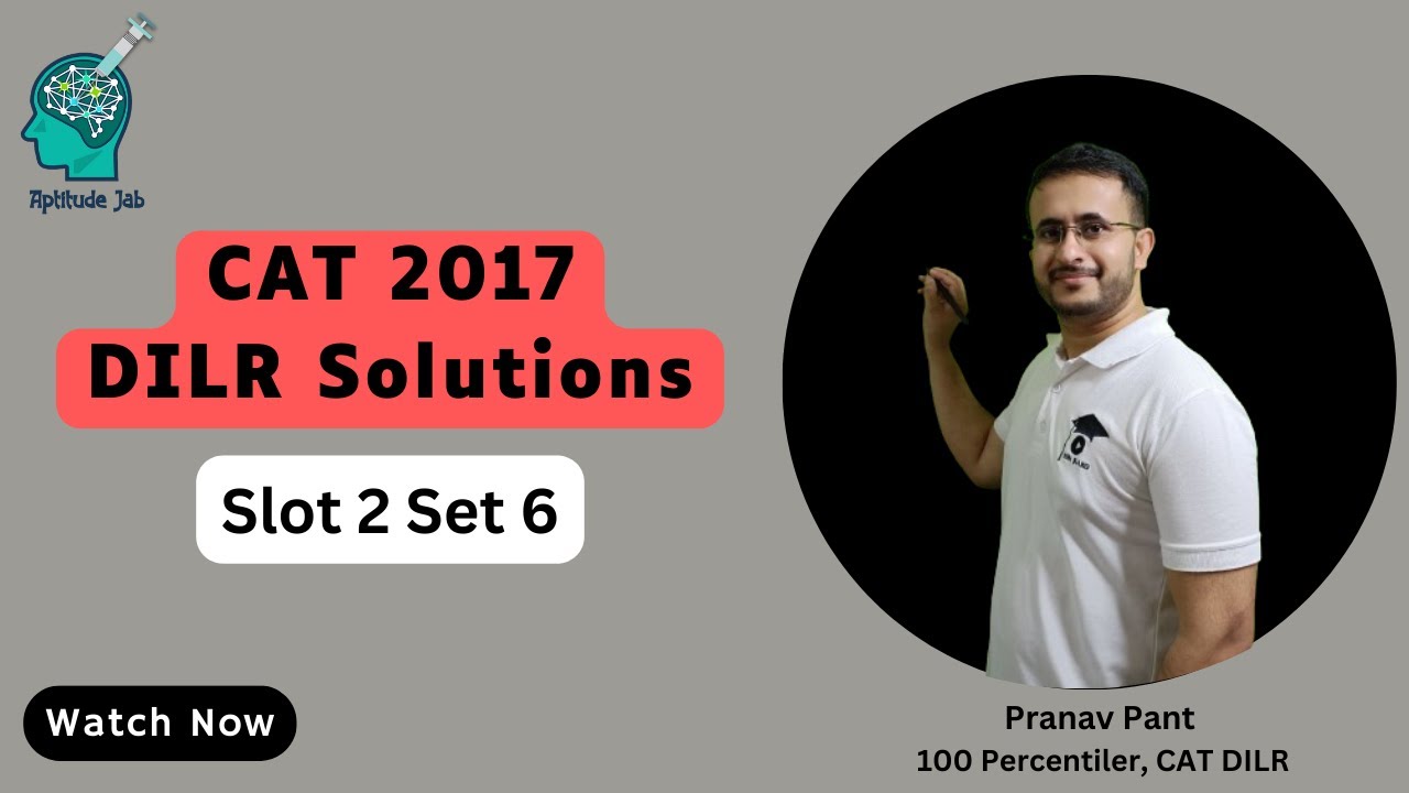 CAT 2017 DILR Solutions | Slot 2 Set 6 | Tea Rating | Arrangement | Easy