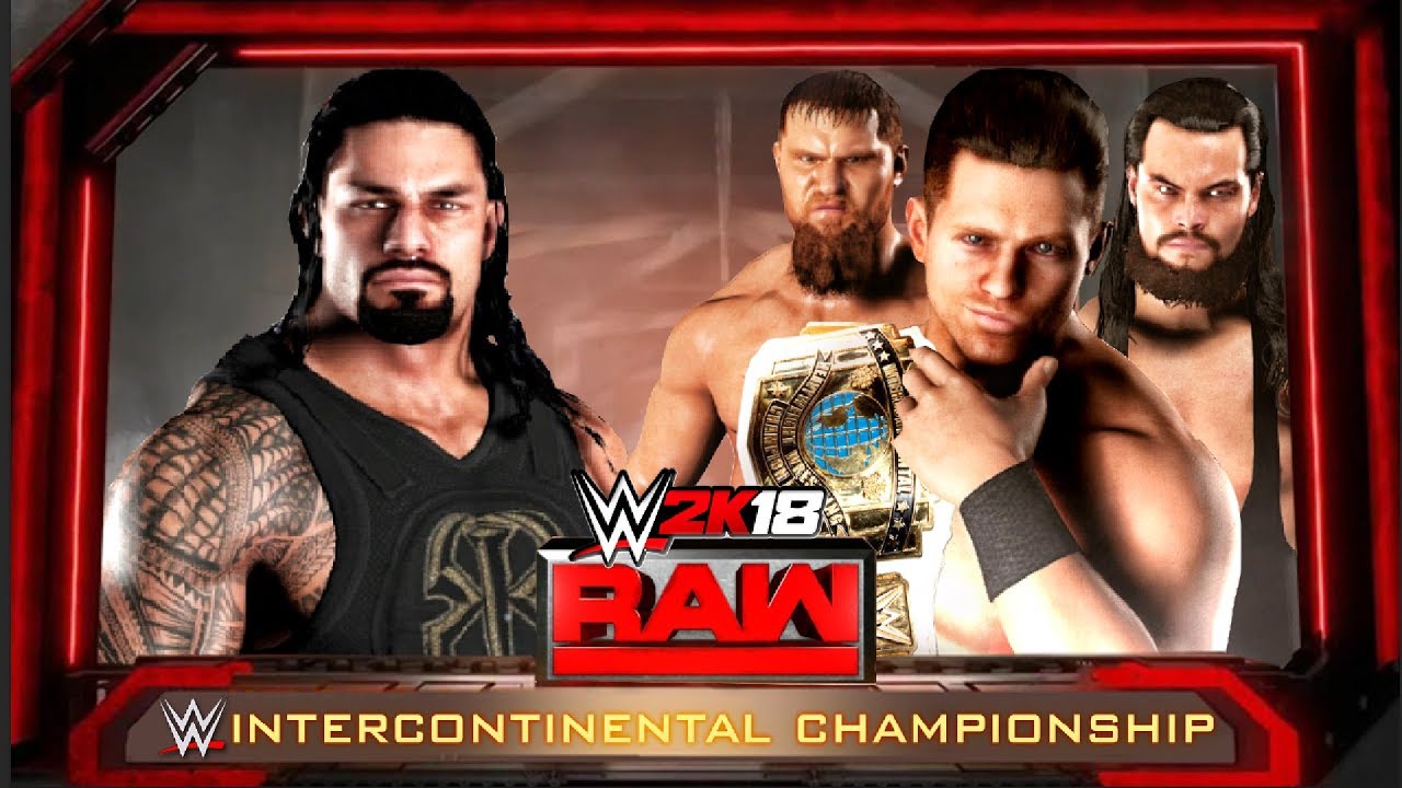 WWE 2K18 - Roman Reigns vs The Miz With Miztourage Match!