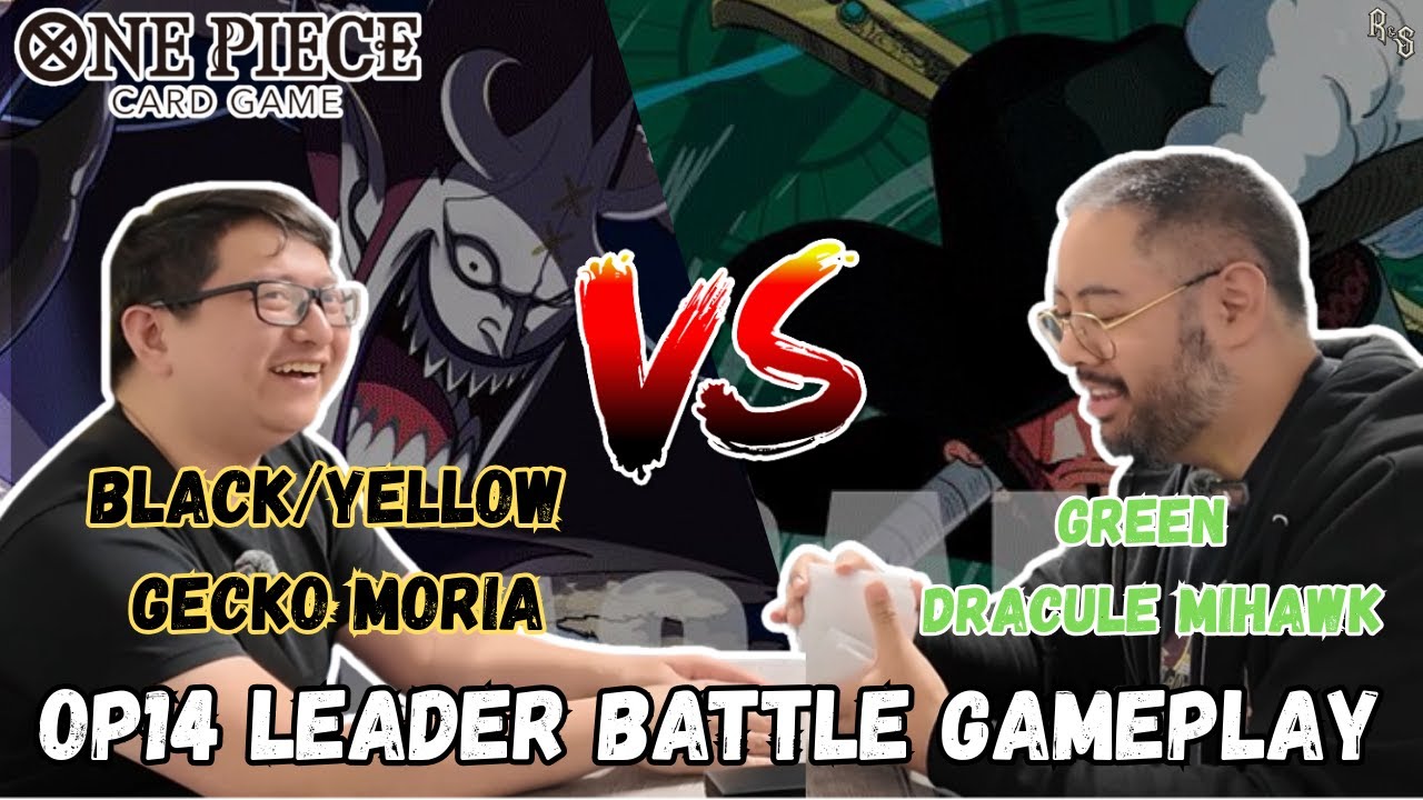 [OP14] Leader Battle Test: Black Yellow Gecko Moria v Green Mihawk