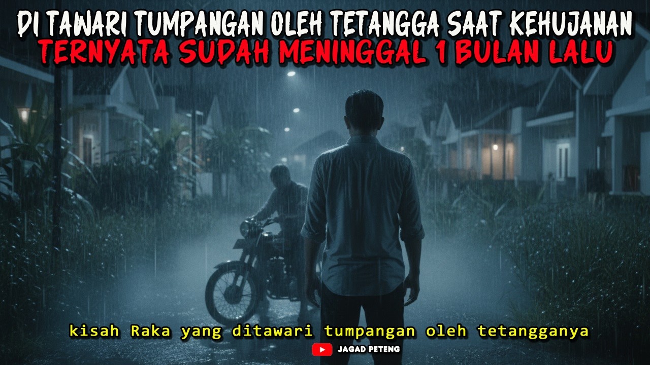 DI TAWARI TUMPANGAN OLEH TETANGGA LAMA SAAT KEHUJANAN, TERNYATA SUDAH MENINGGAL 1 BULAN LALU