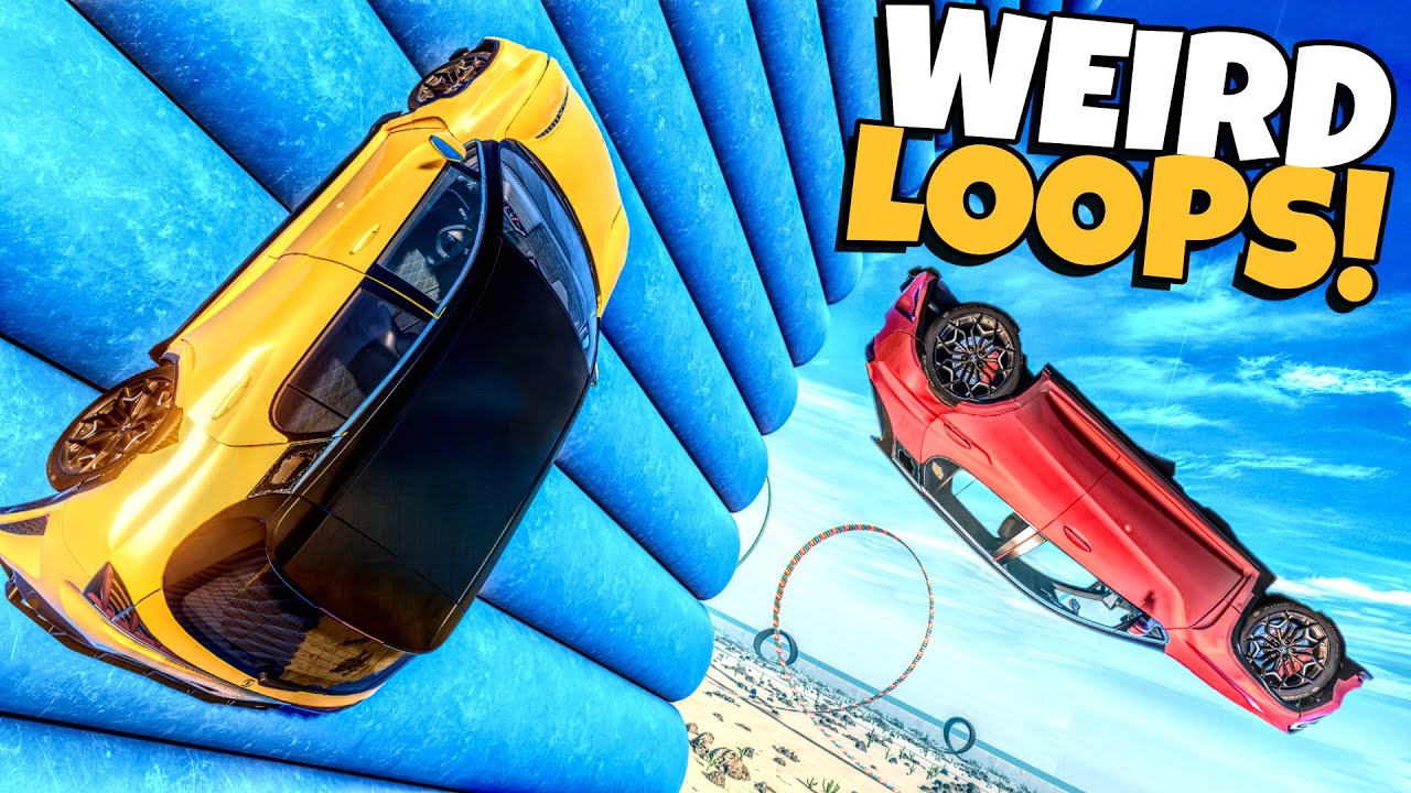 Driving Cars Through WEIRD and IMPOSSIBLE Loops in BeamNG Drive!