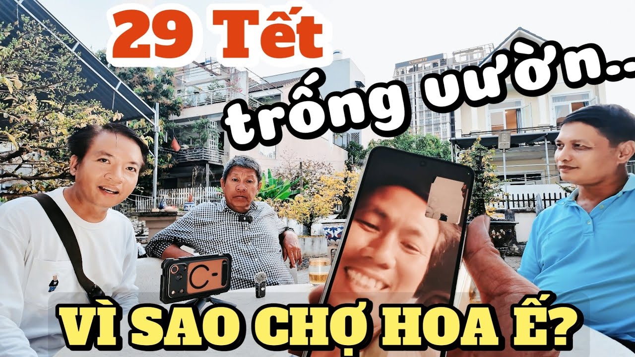 Trống vườn 29 Tết 2026 Út Đực lì xì kênh & nói thẳng sự thật chợ hoa xuân ế - Thành Công lên tiếng..