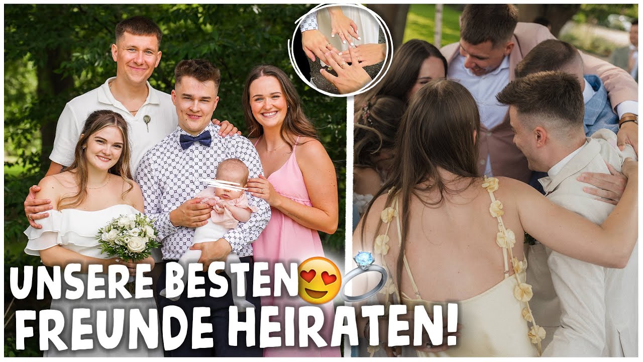 UNSERE BESTEN FREUNDE HEIRATEN!🥹😭 Hans & Vici Hochzeit💒 | kobexmone
