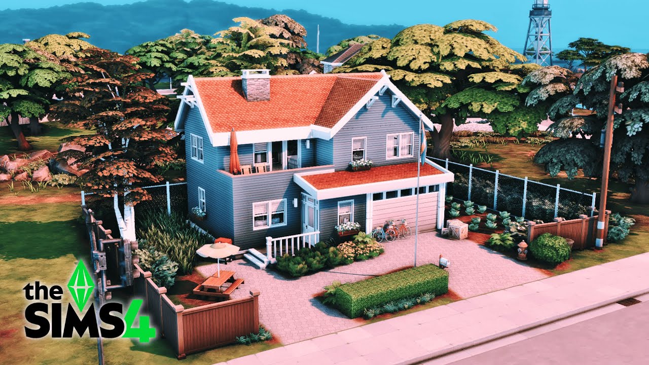 Suburban Charm | The Sims 4 | speed build | no cc