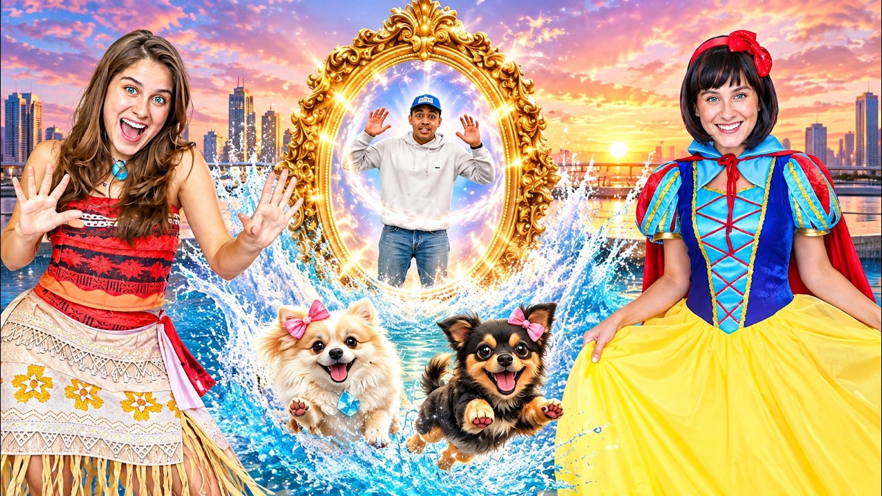 MILENINHA vira PRINCESA para SALVAR Babady do ESPELHO MÁGICO! 👑 Desafio, Piscina e muita diversão