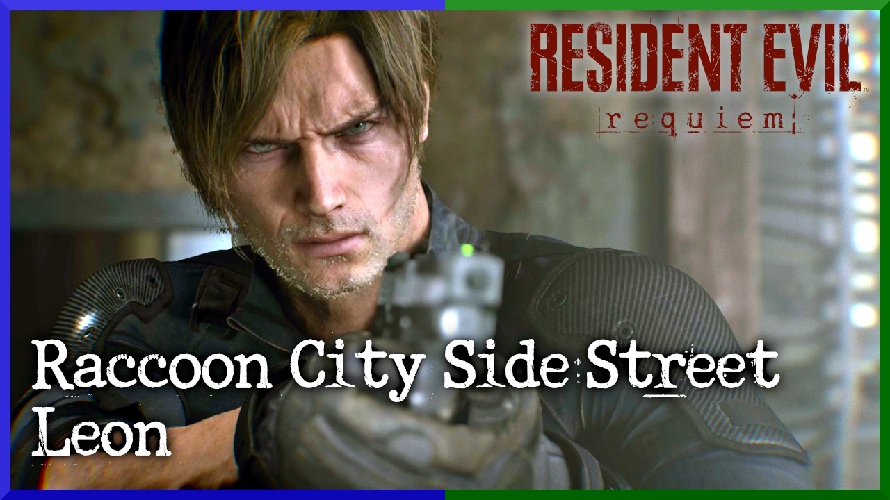 Resident Evil Requiem - Raccoon City Side Street: LEON | Walkthrough (ALL Achievements/Collectibles)