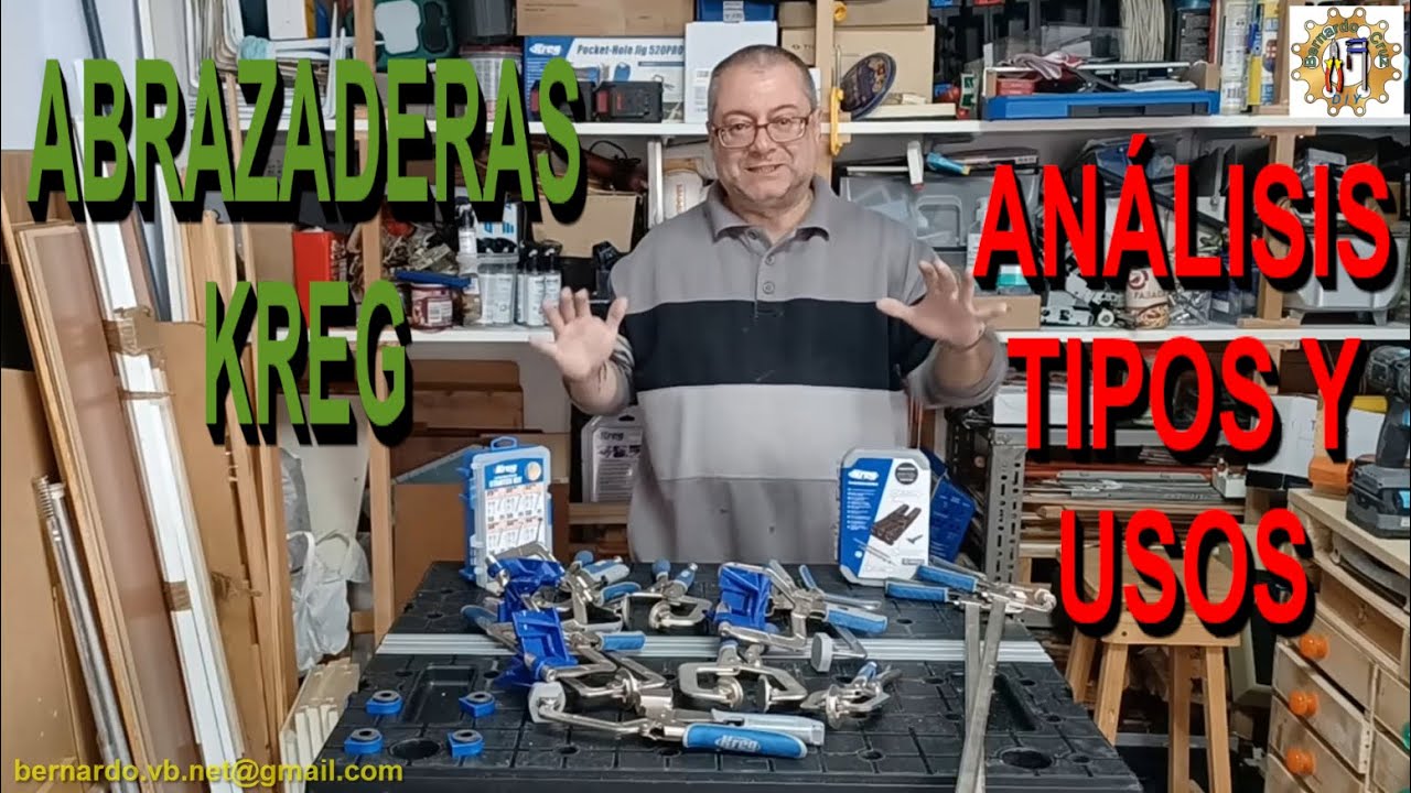 KREG - Abrazaderas, prensas o pinzas de apriete. Analisis de tipos y usos. Sistema Automax