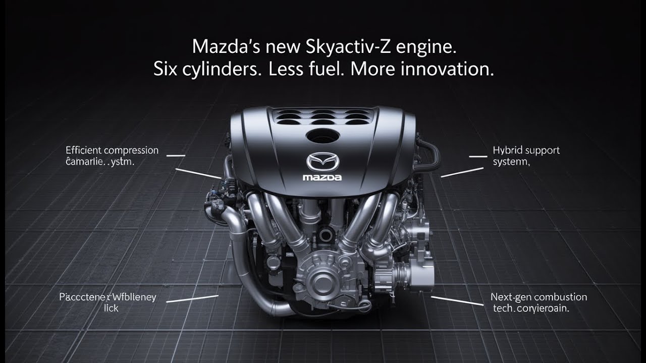 Компания Mazda представляет Skyactiv Z &mdash; шестицилиндровый двигатель нового поколения, снижающий р...