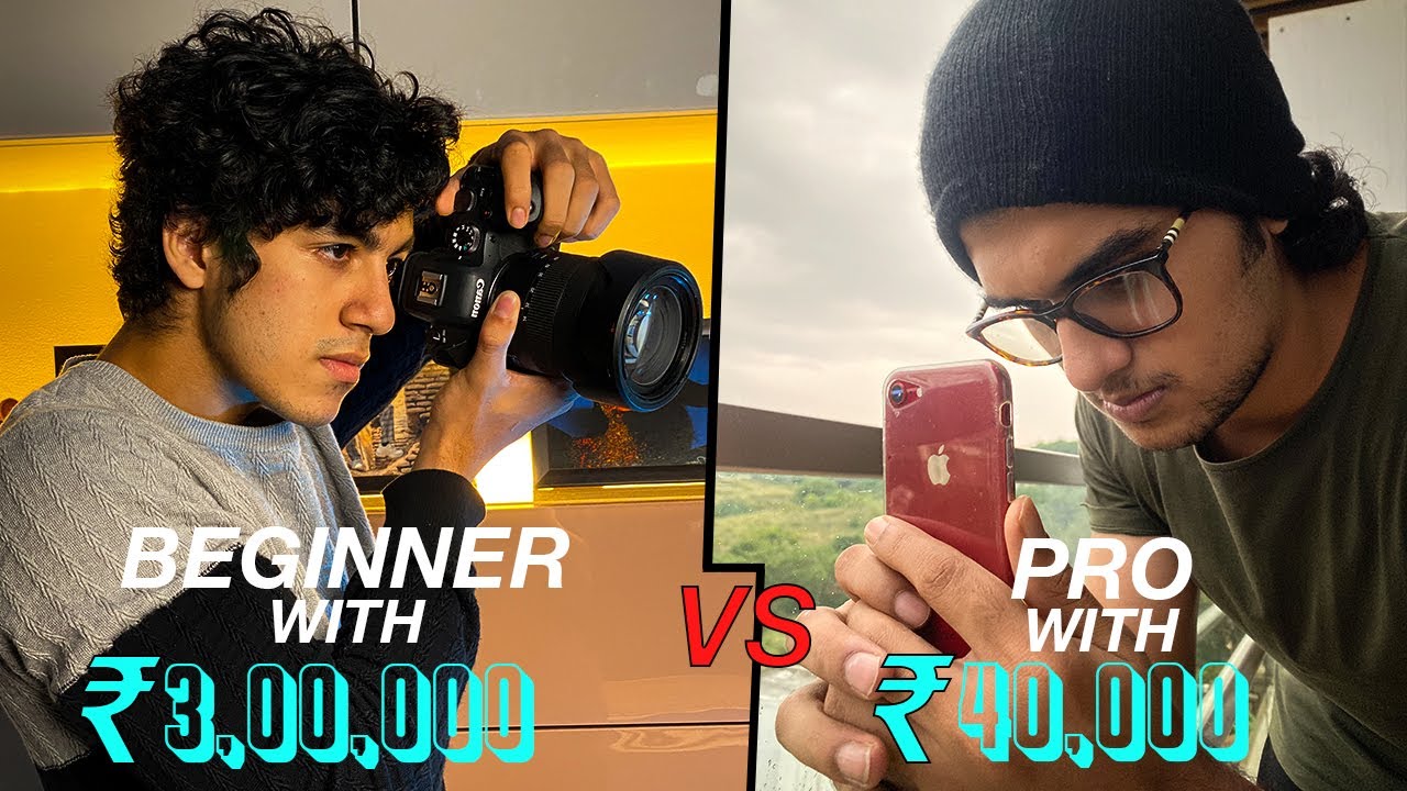 Beginner with ₹3,00,000 Canon R6 vs PRO with ₹40,000 iPhone B-Roll Challenge (ft. @SaketGokhaleVlogs )