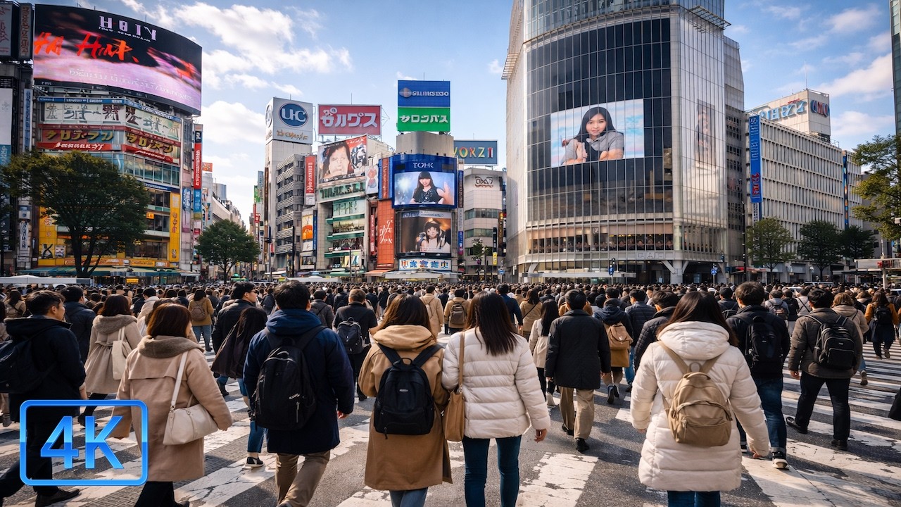 [4K HDR] Shibuya Tokyo FULL TOUR Walk Daytime | 4K HDR Street Walk