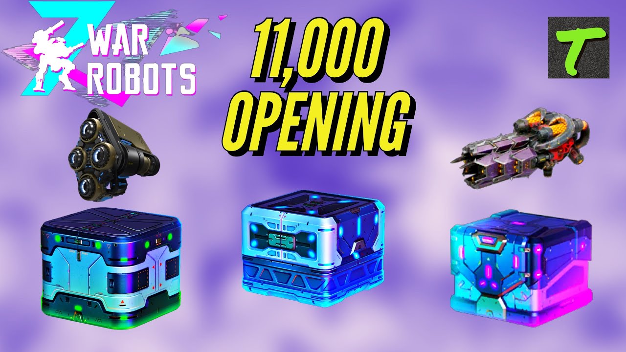 [WR] WAR ROBOTS 11,000 Coin Opening Unboxing New Birthday Event 7 Neon Anniversary Orochi Nitro Unit