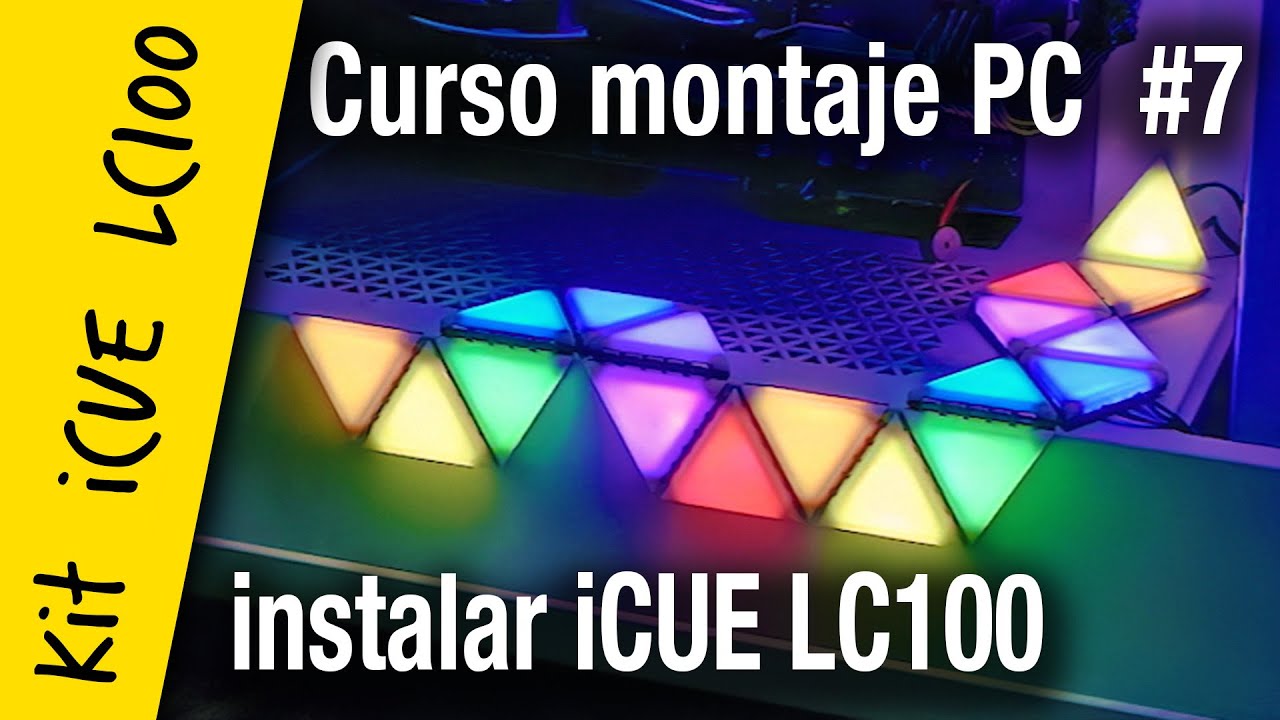 Cómo montar un PC Gaming  - Instalar LEDs Corsair LC100
