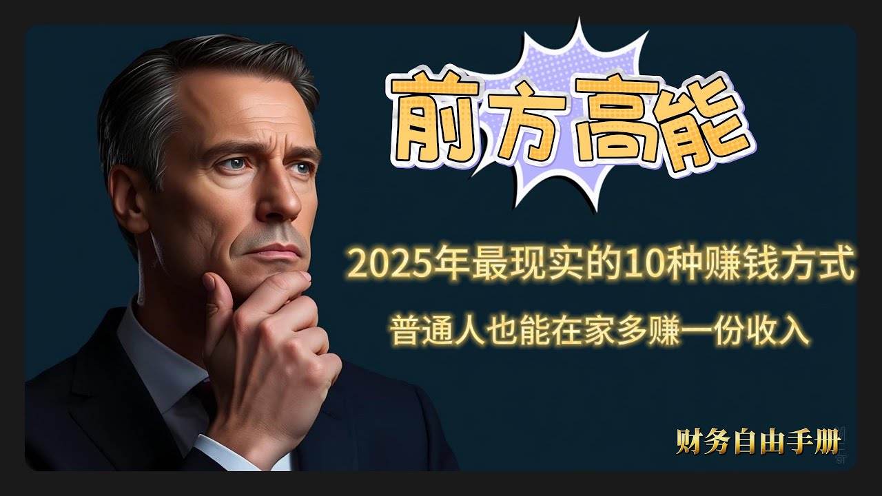 2025年最现实的10种赚钱方式：普通人也能在家多赚一份收入