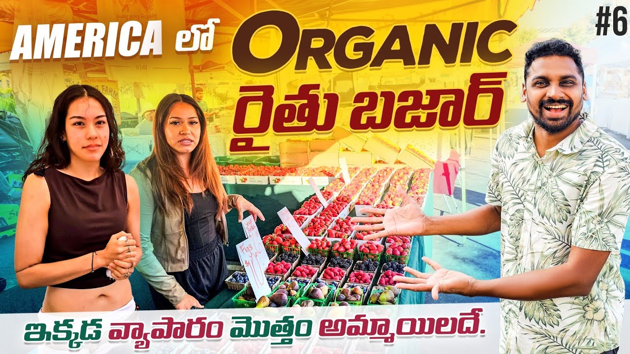 America 🇺🇸 Local Farmers Vegetable & Fruits Market | Uma Telugu Traveller