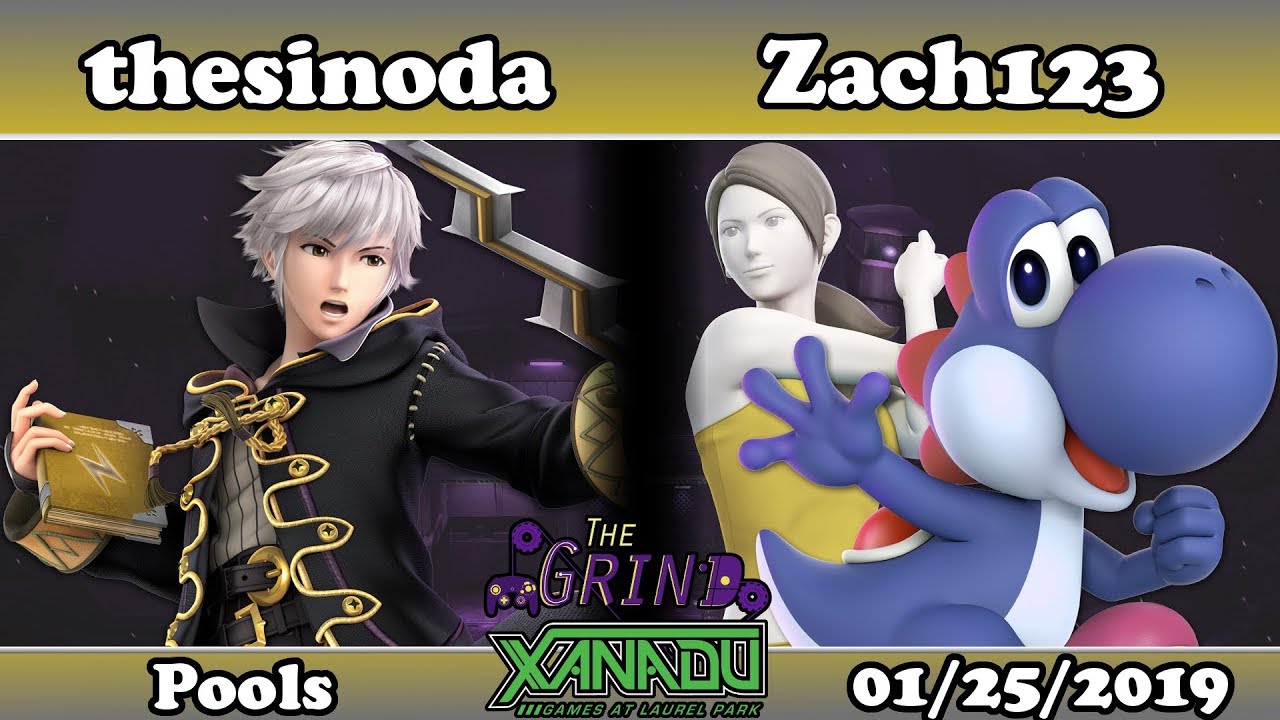 The Grind 61 thesinoda (Robin) vs Zach123 (Yoshi, Wii Fit Trainer) Pools