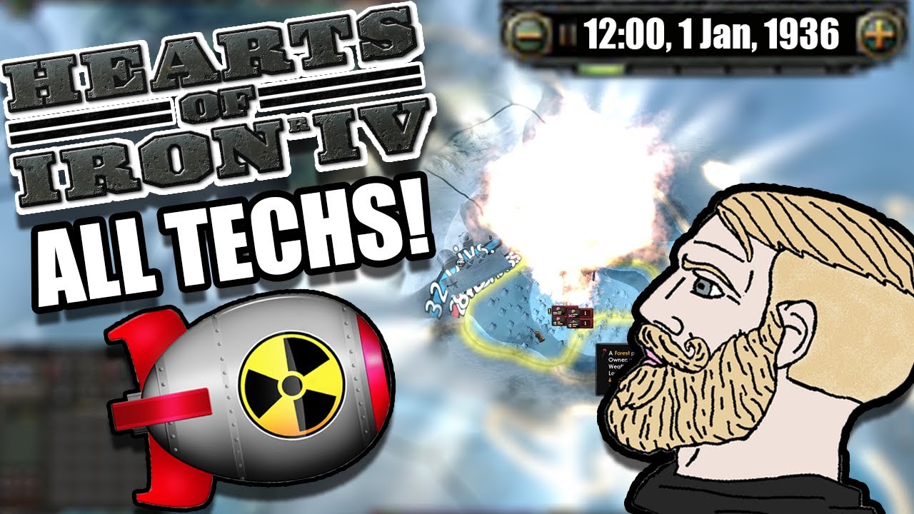 HOI4 but i start with all techs researched...