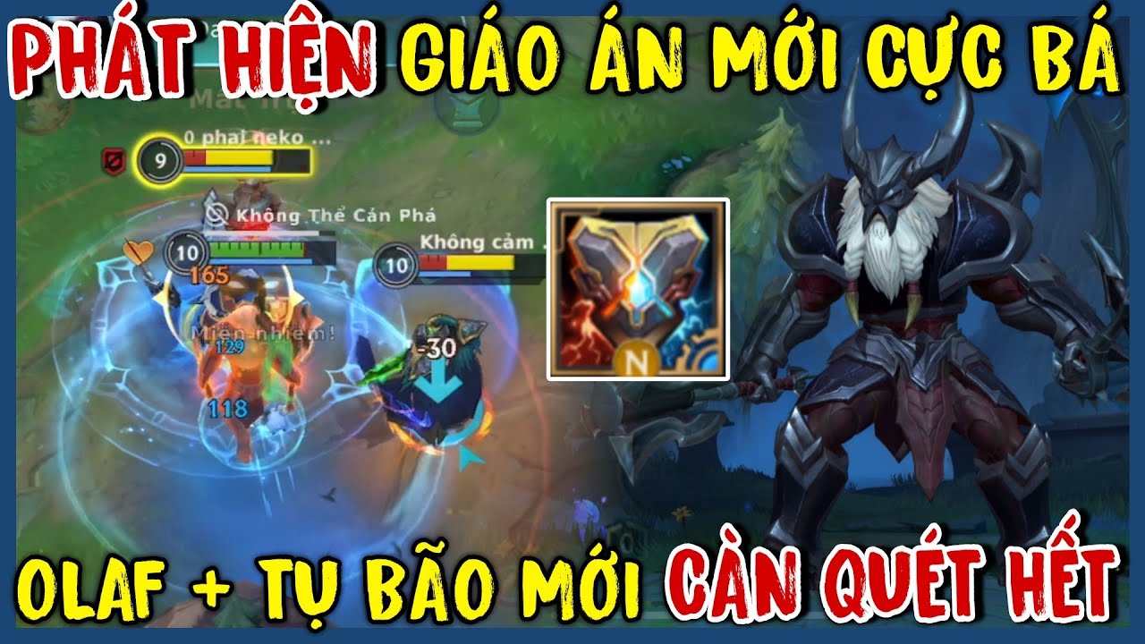 TỐC CHIẾN : Olaf + Tụ Bão Mới, Lao Vào Như 1 Vị Thần Càn Quét Mọi Đối Thủ