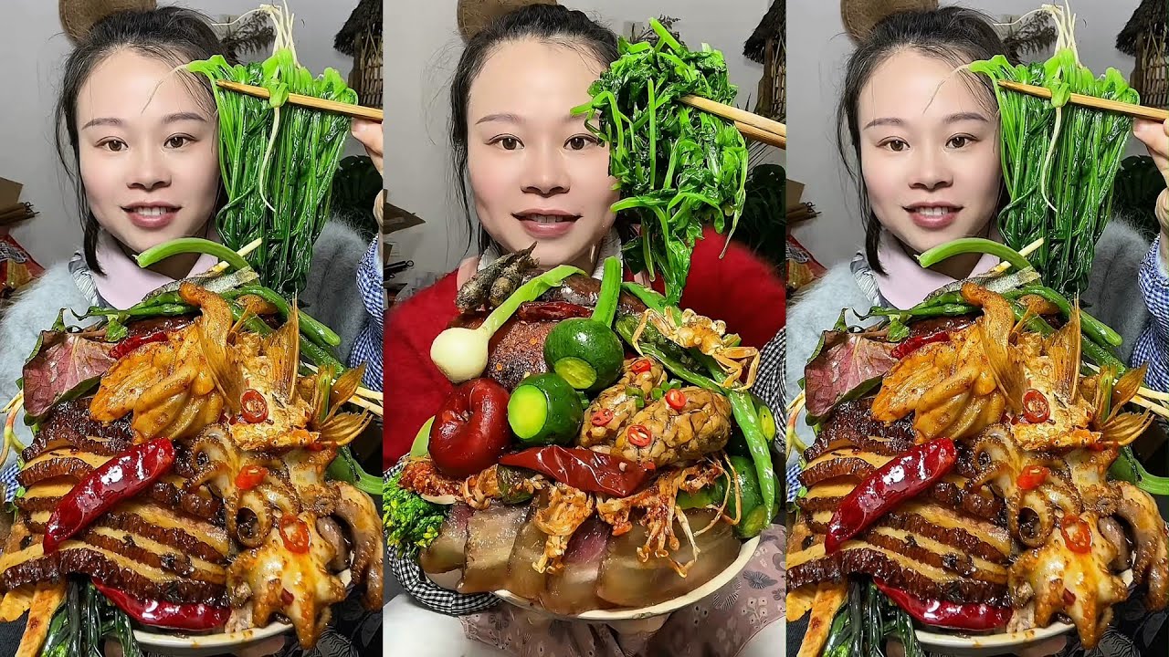 👩‍🍳🔥 Yummy Homemade Dishes – Hot and Ready! Enjoy Meat, Fish & Fresh Boiled Greens!🥩 🌶️