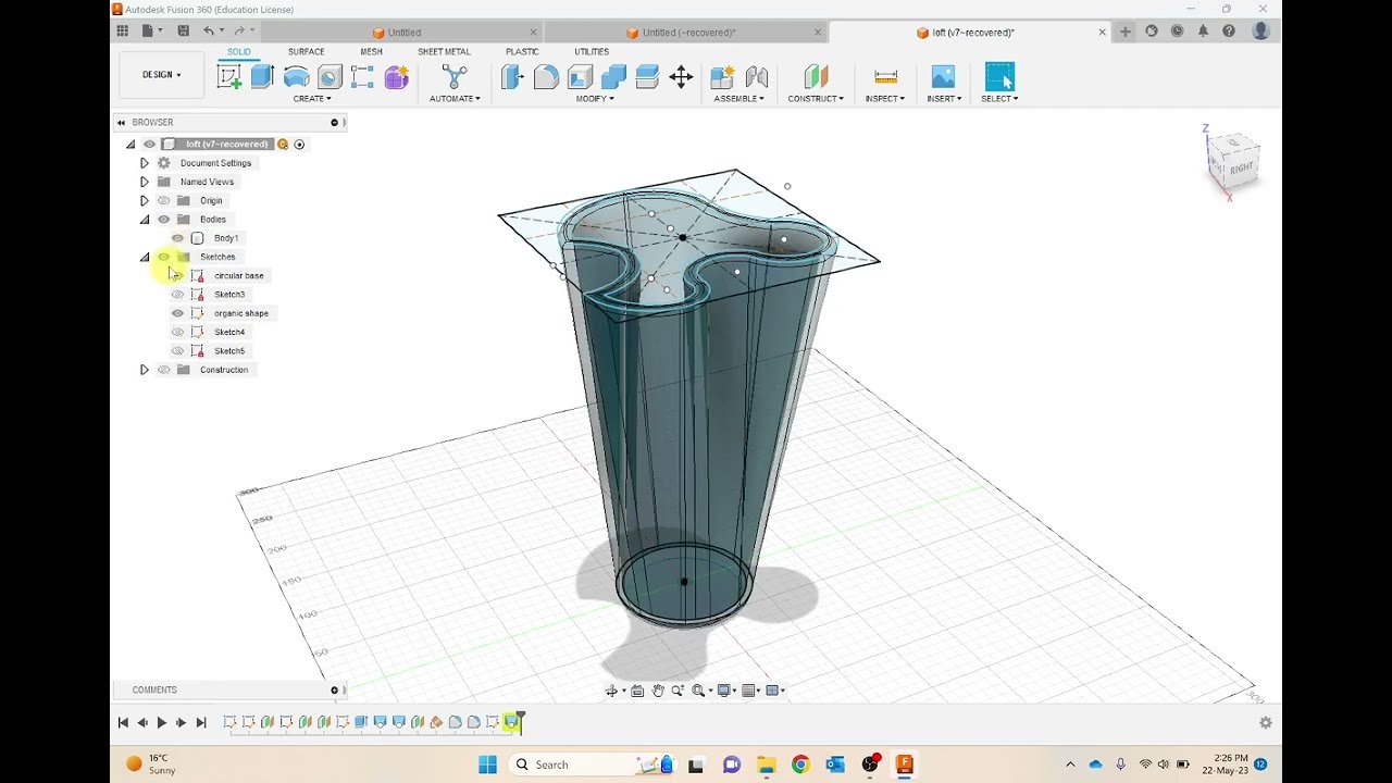 Loft - Fusion 360