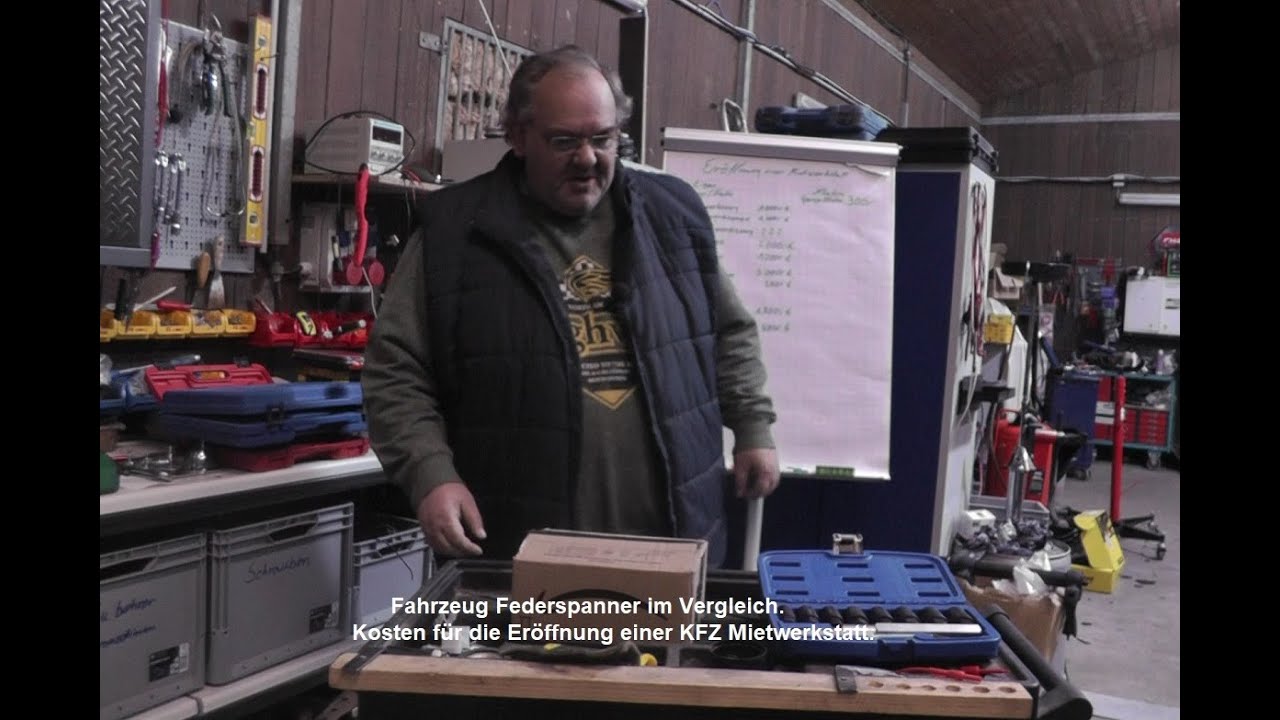 Felgenschloßknacker und Ferderspanner im Vergleich.Kosten für die eröffnung eine KFZ Mietwerkstatt