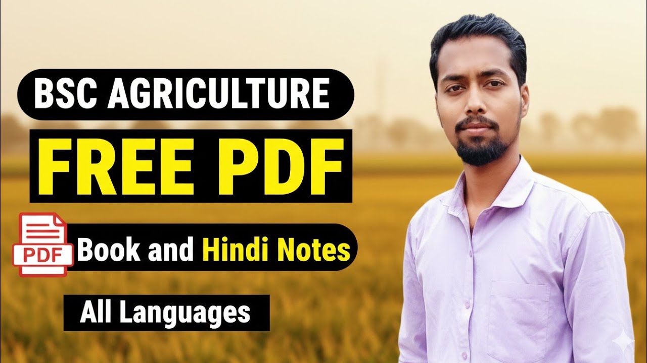 BSc Agriculture Free PDF Books 2026 | All Semester Notes in Hindi & English