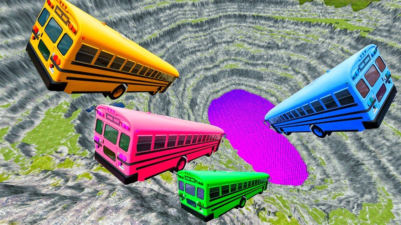 School Bus Leap of Death 🚍💀 | Extreme Jump Crash Test | BeamNG.drive Simulation#3