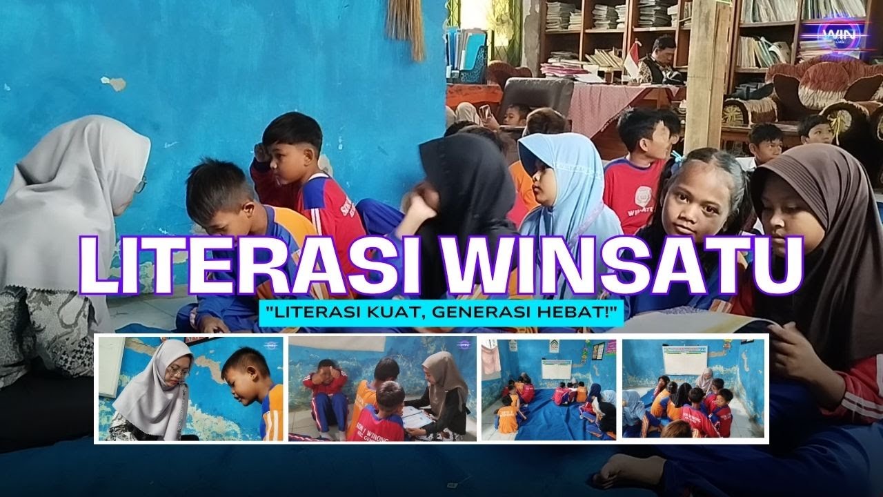 Kegiatan Belajar di Ruang Literasi Winsatu