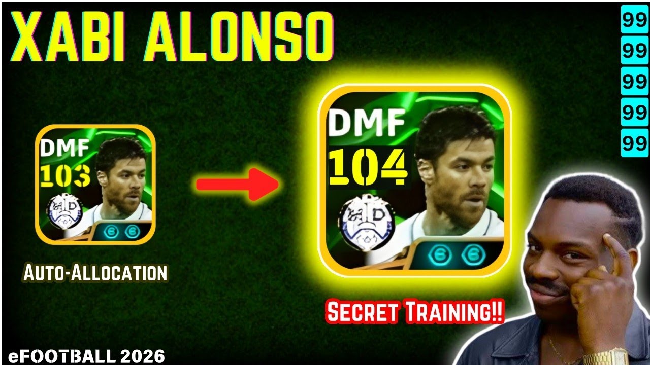 Хаби Алонсо 104 MAX TRAINING 🔥🔥 | Менеджер Хаби Алонсо в efootball 26 | efootball 2026