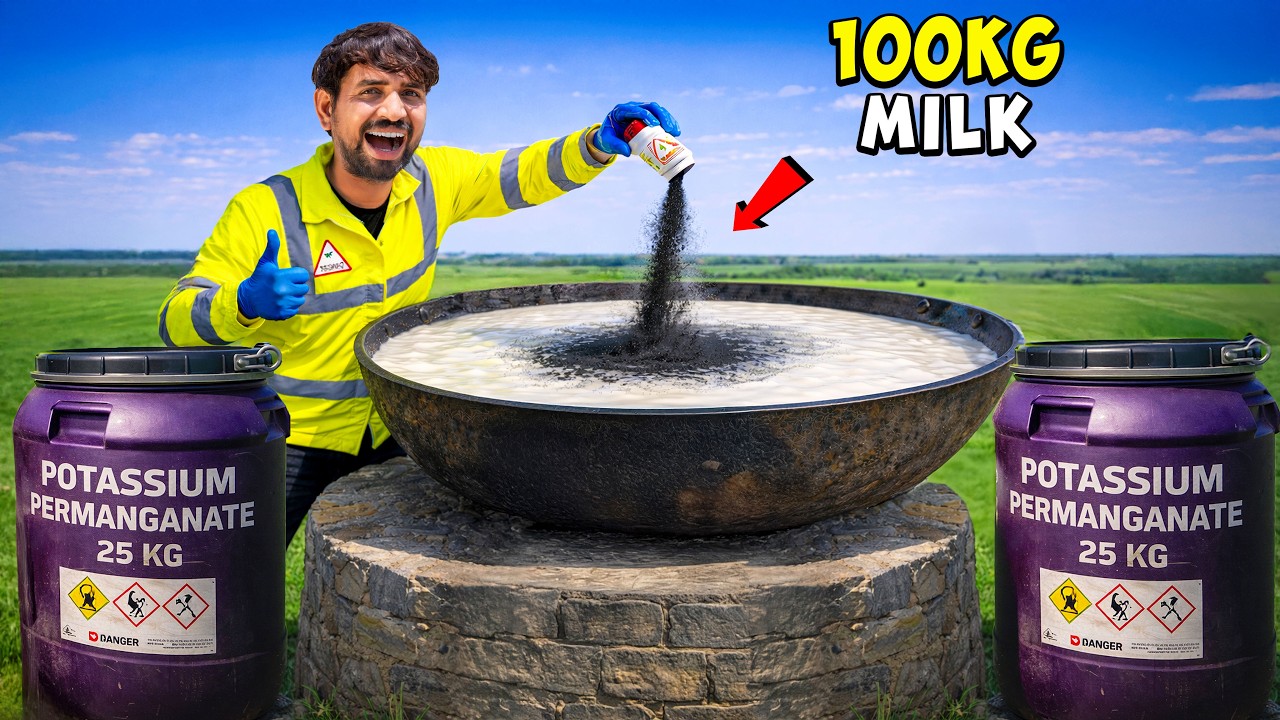 Never Mix With Milk...💀💀💀 - दूध का कोयला बन गया |