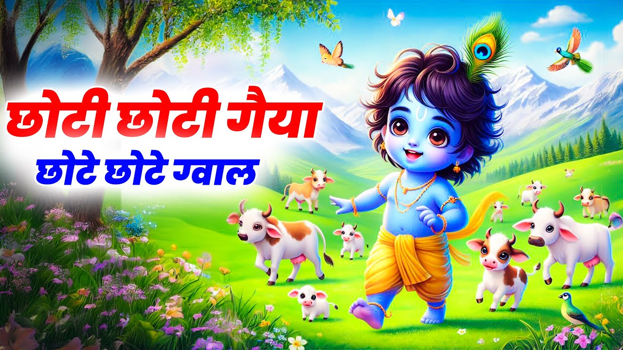 छोटी छोटी गैया छोटे छोटे ग्वाल | Chhoti Chhoti Gaiya Chhote Chhote Gwal | Radhe Krishna | #bhajan